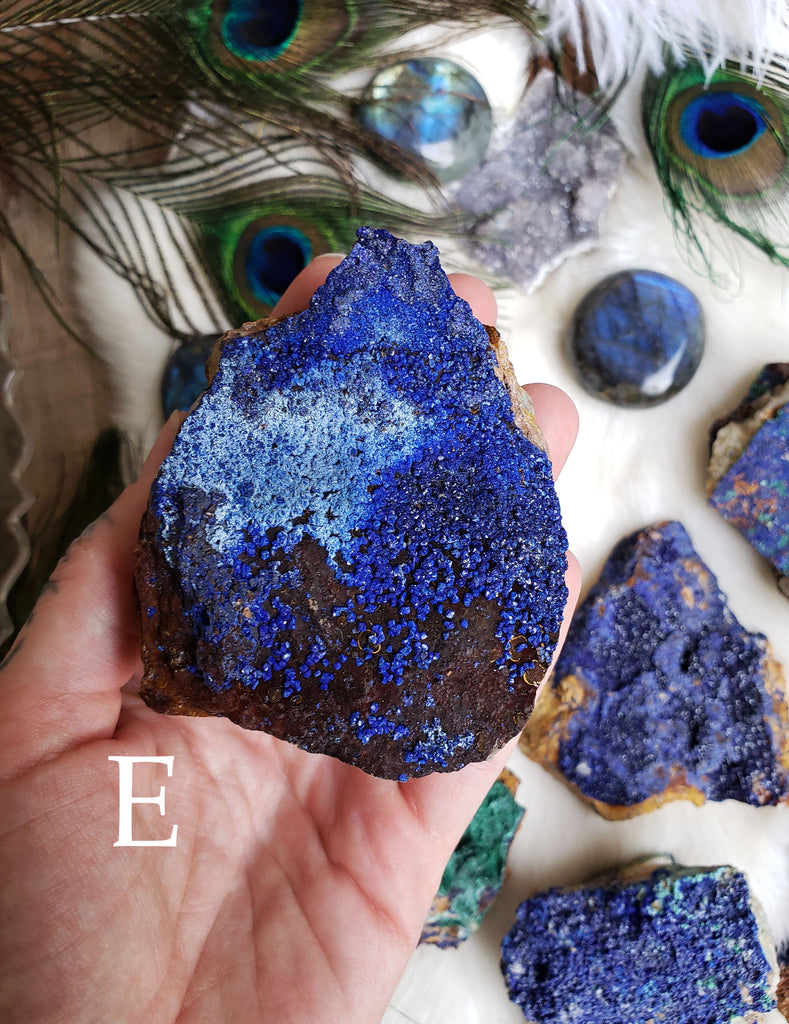 Azurite with Malachite Raw Stones