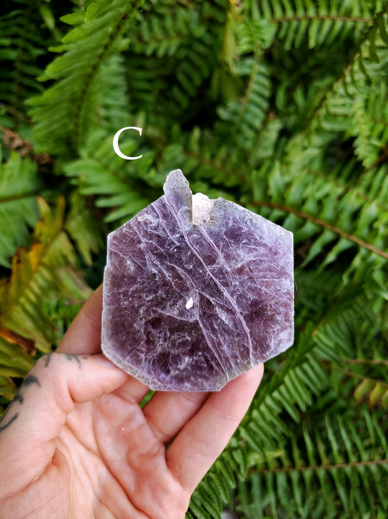 Lepidolite Crystal Slabs
