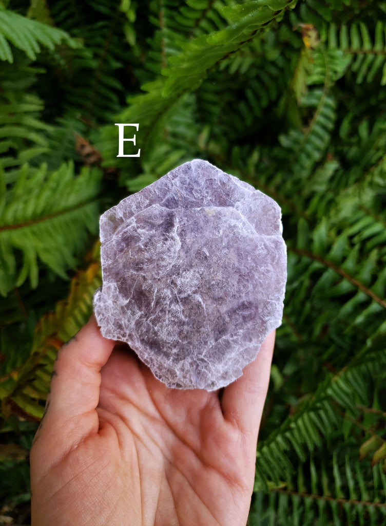 Lepidolite Crystal Slabs