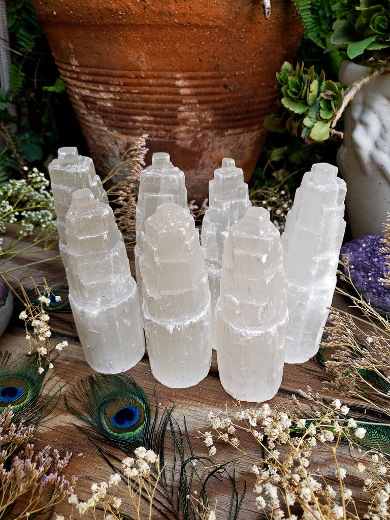 Selenite Rough Natural Towers