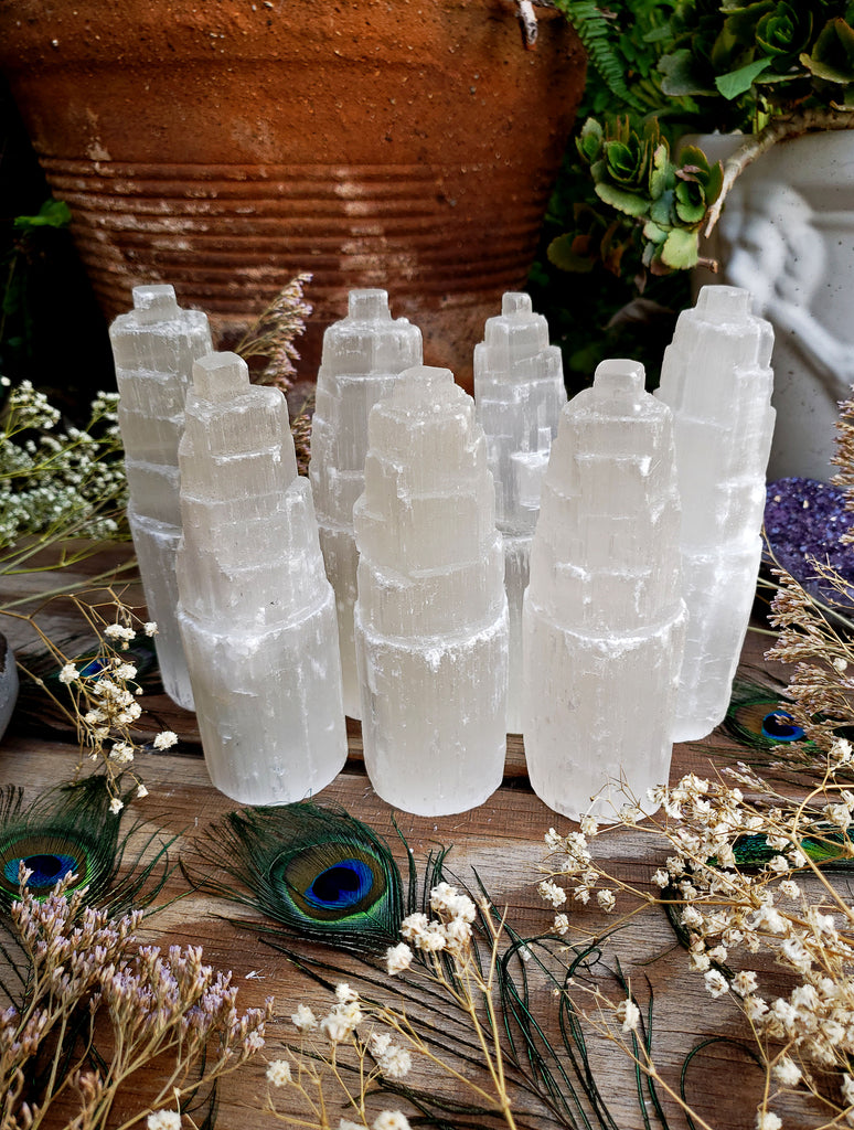 Selenite Rough Natural Towers