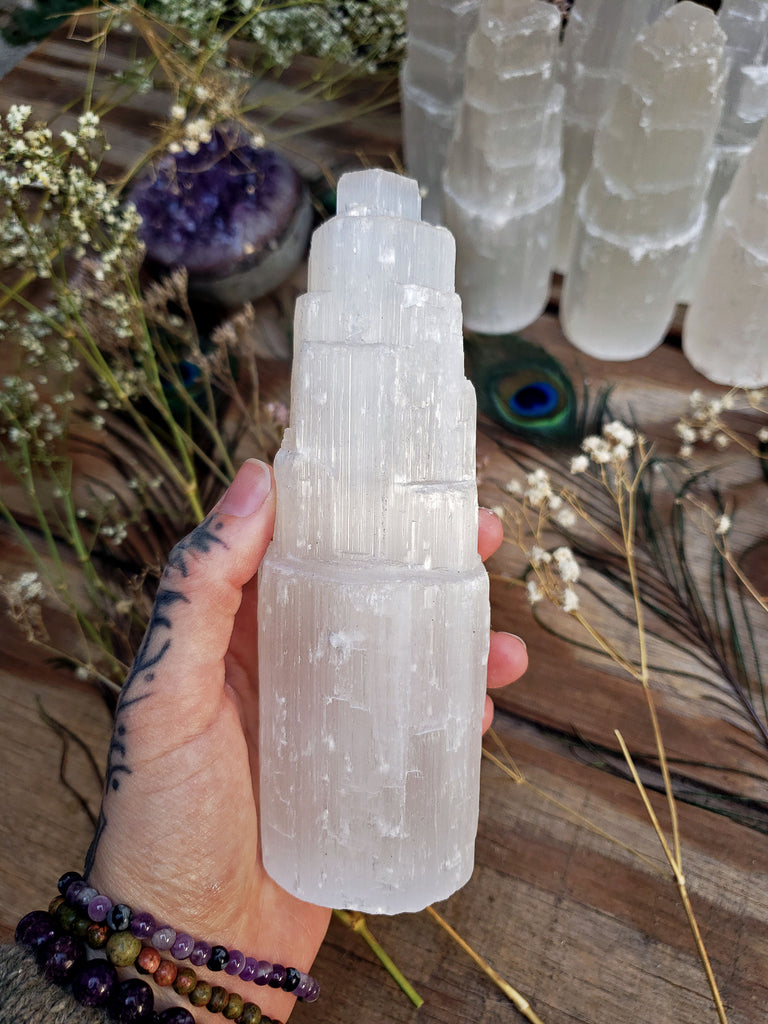 Selenite Rough Natural Towers