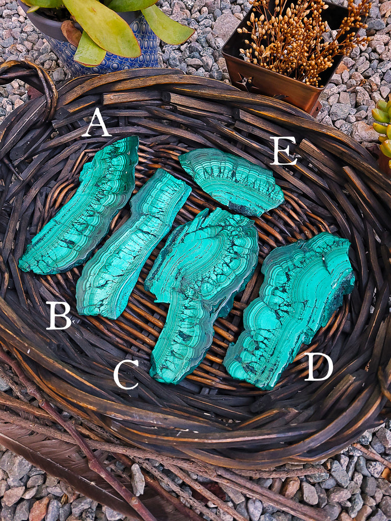 Malachite Crystal Slabs