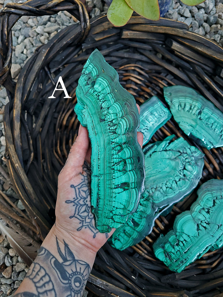 Malachite Crystal Slabs