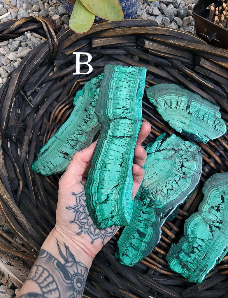 Malachite Crystal Slabs