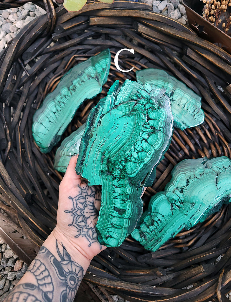 Malachite Crystal Slabs
