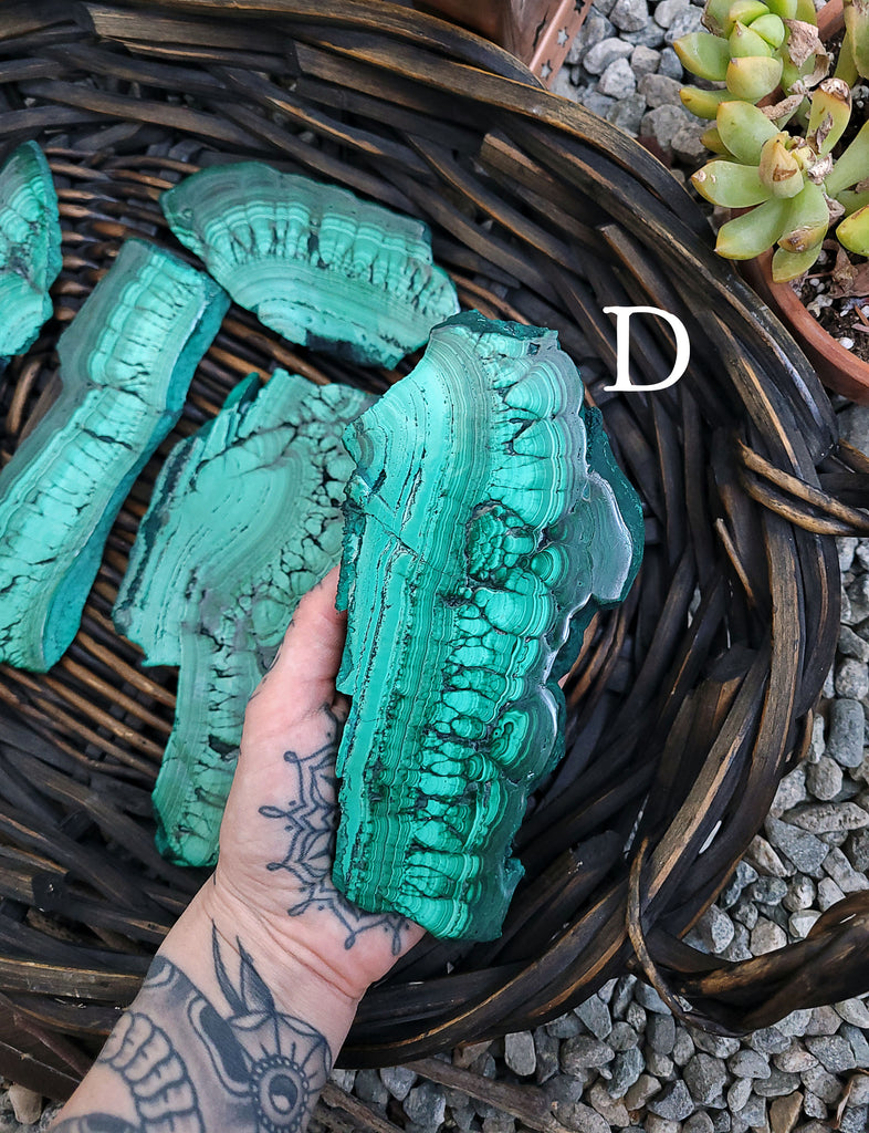 Malachite Crystal Slabs
