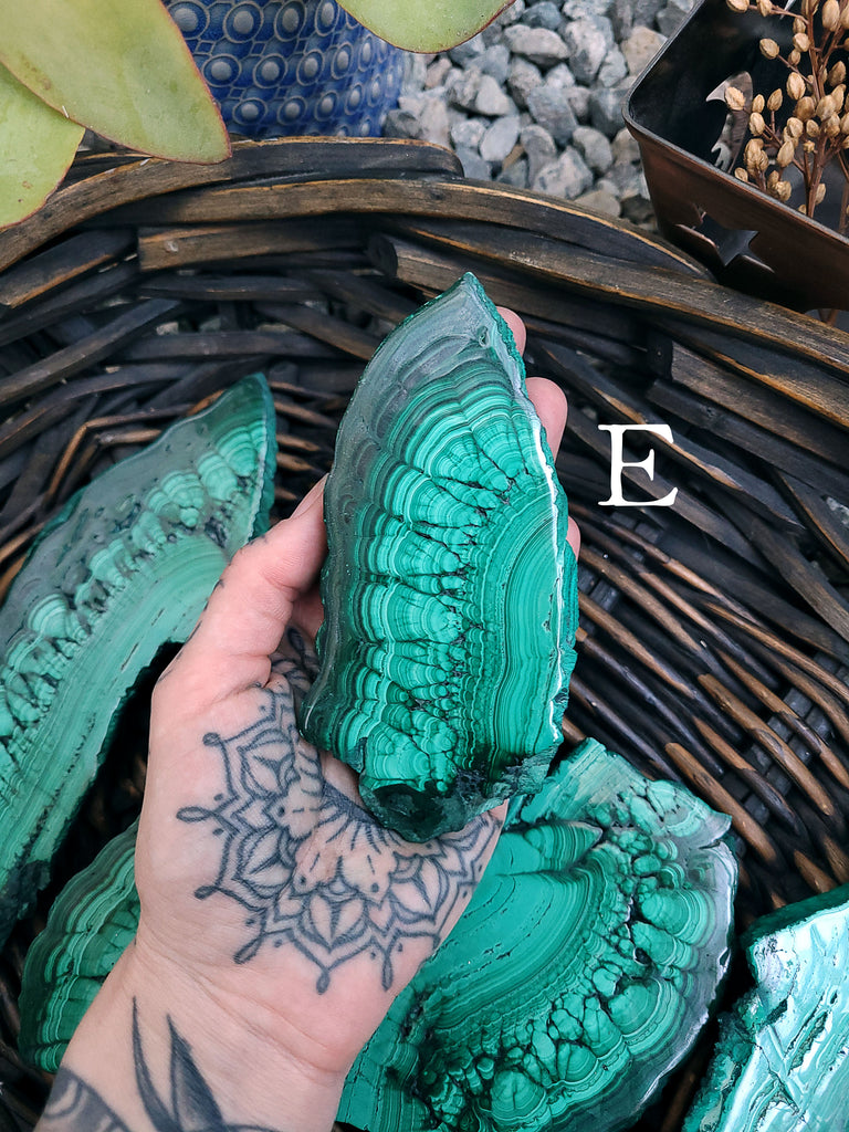 Malachite Crystal Slabs