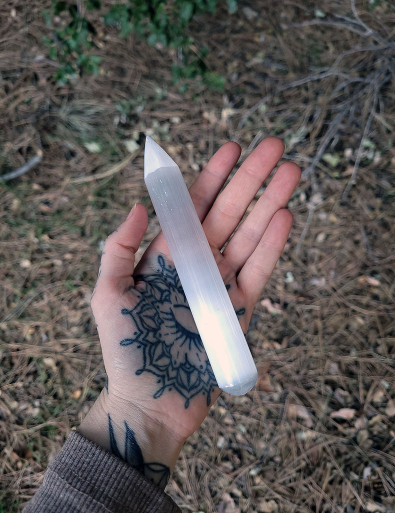 Selenite Crystal Wand