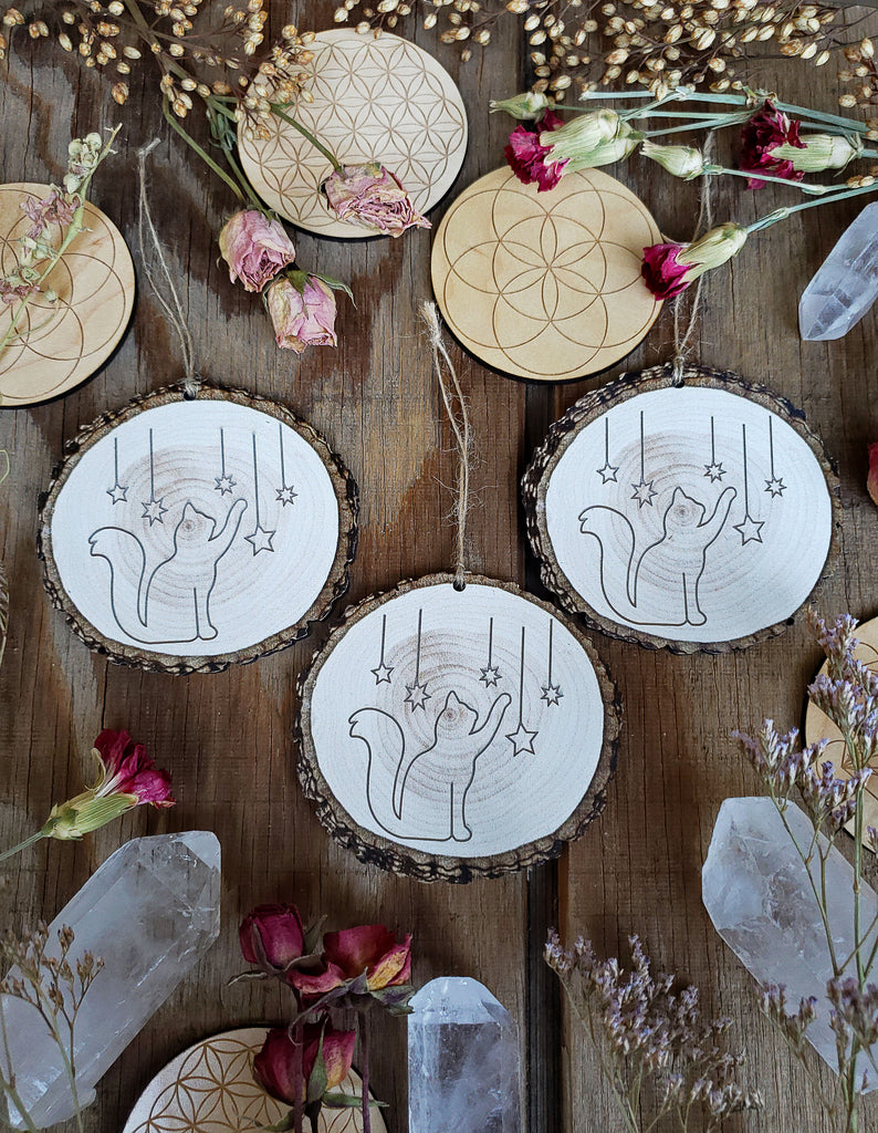 Wood Round Ornaments