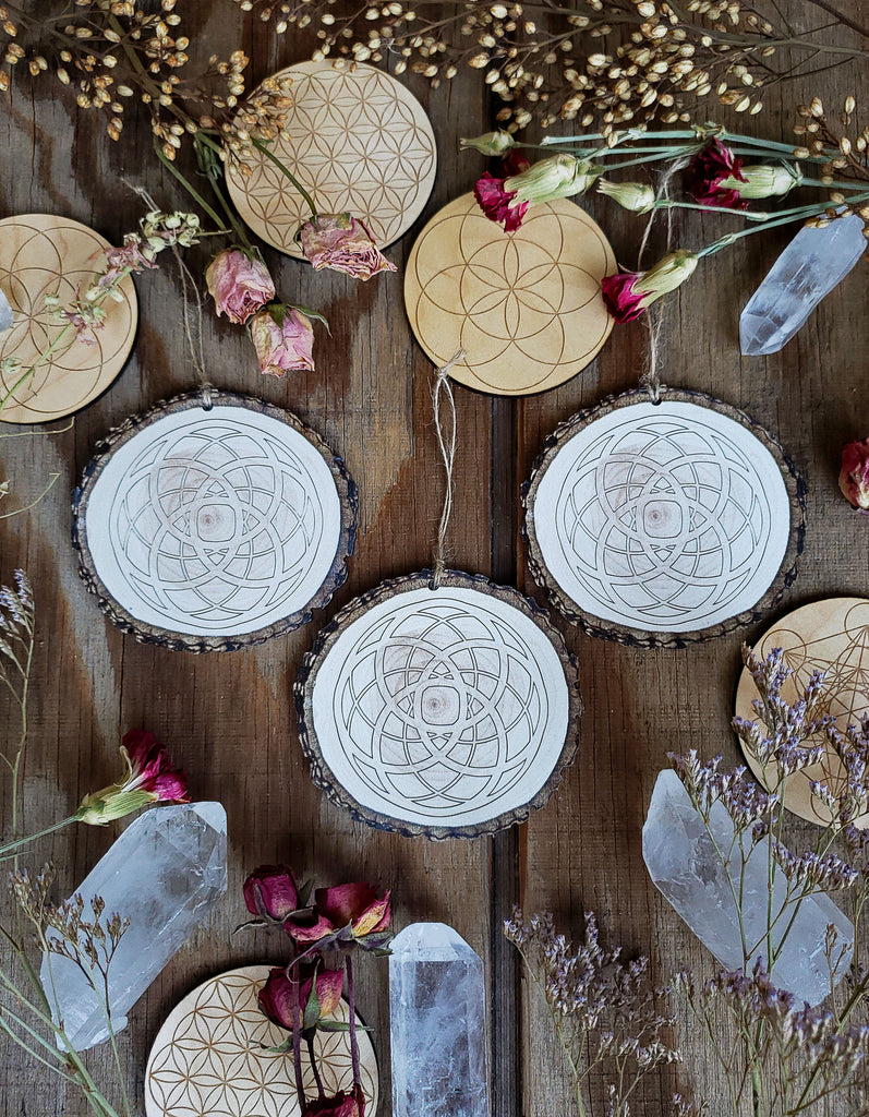 Wood Round Ornaments