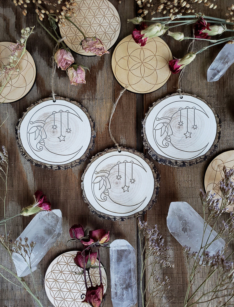 Wood Round Ornaments