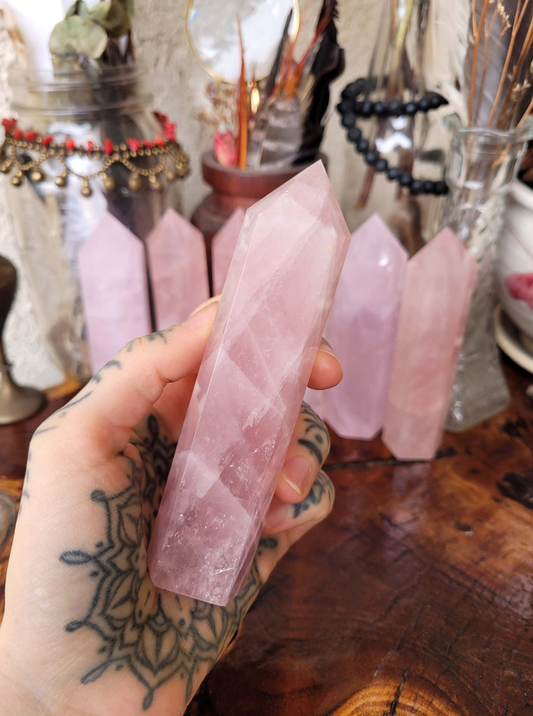 Rose Quartz Polished Crystal Towers