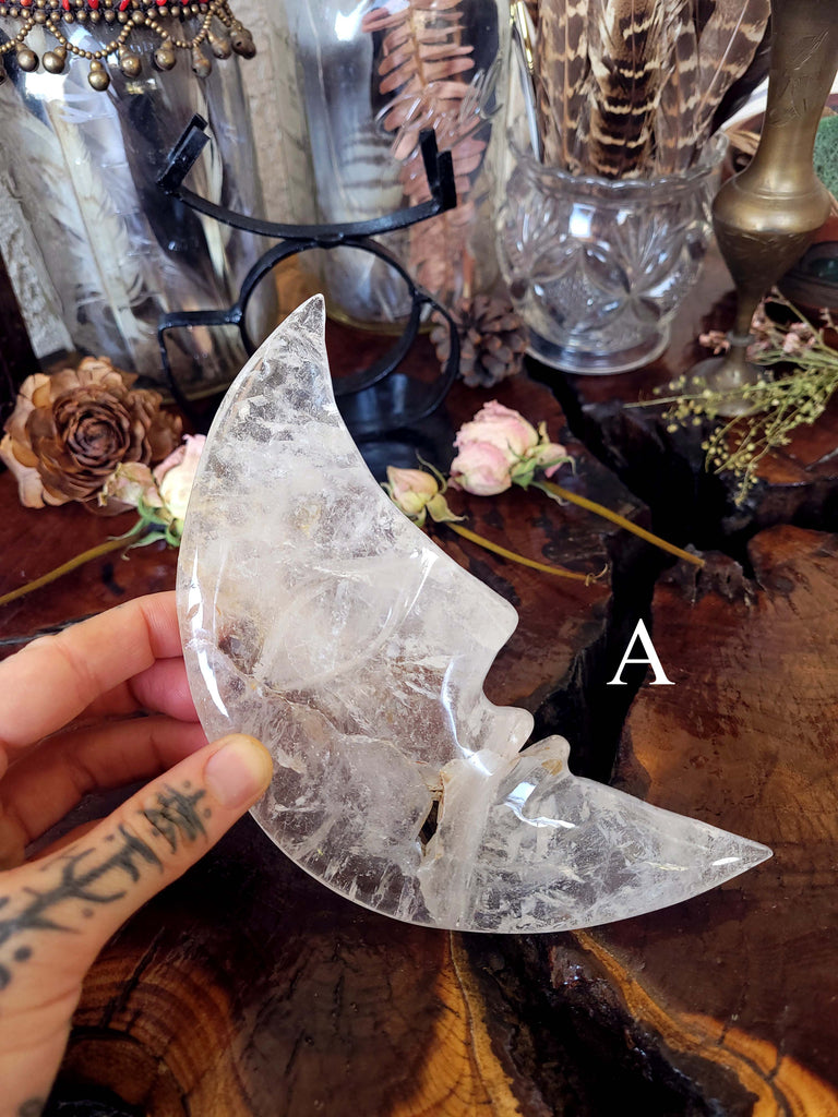 Quartz Moon Man Crescent Crystals