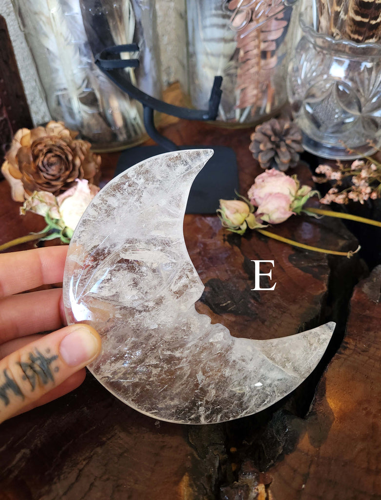 Quartz Moon Man Crescent Crystals