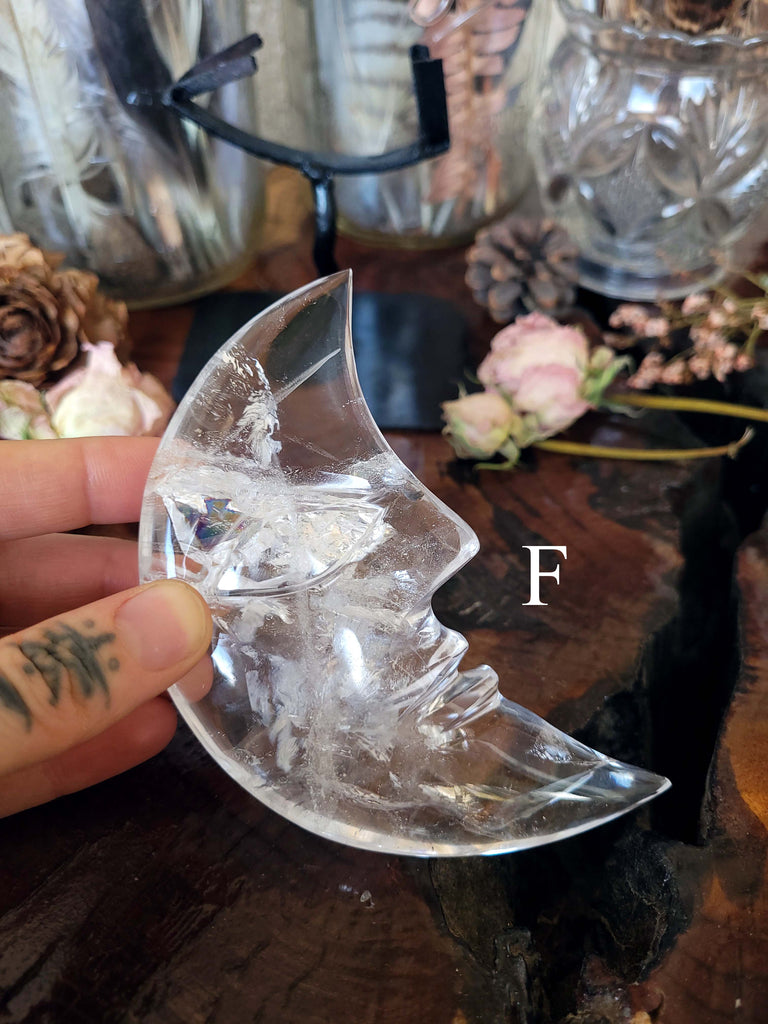 Quartz Moon Man Crescent Crystals