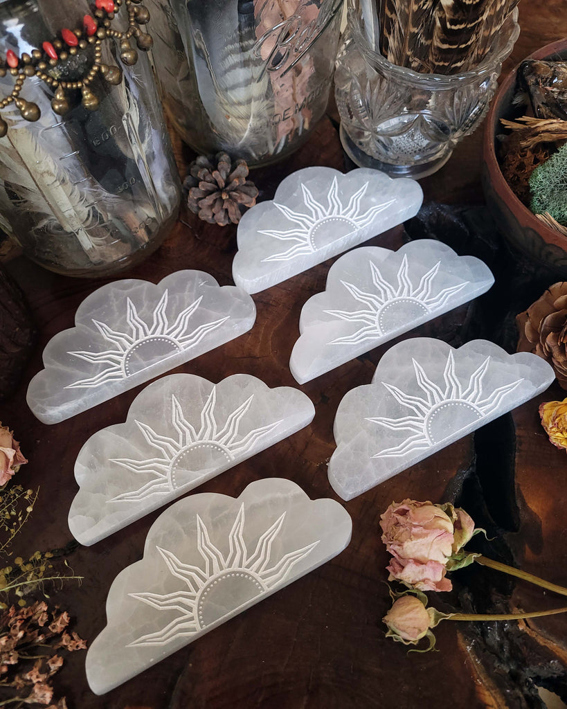 Selenite Sunshine Cloud Crystals