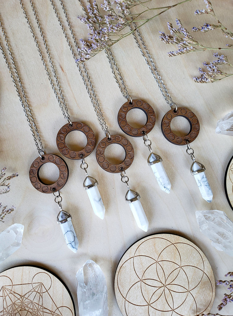 Moon Phase Crystal Amulets