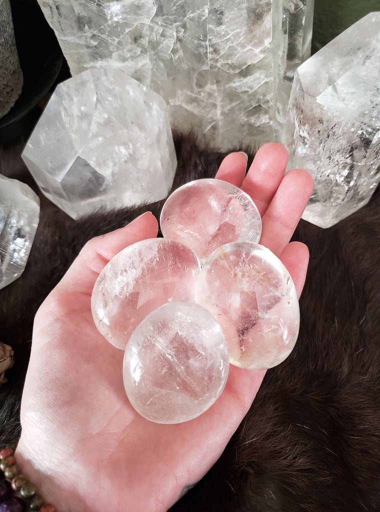 Quartz Crystal Pebbles and Spheres