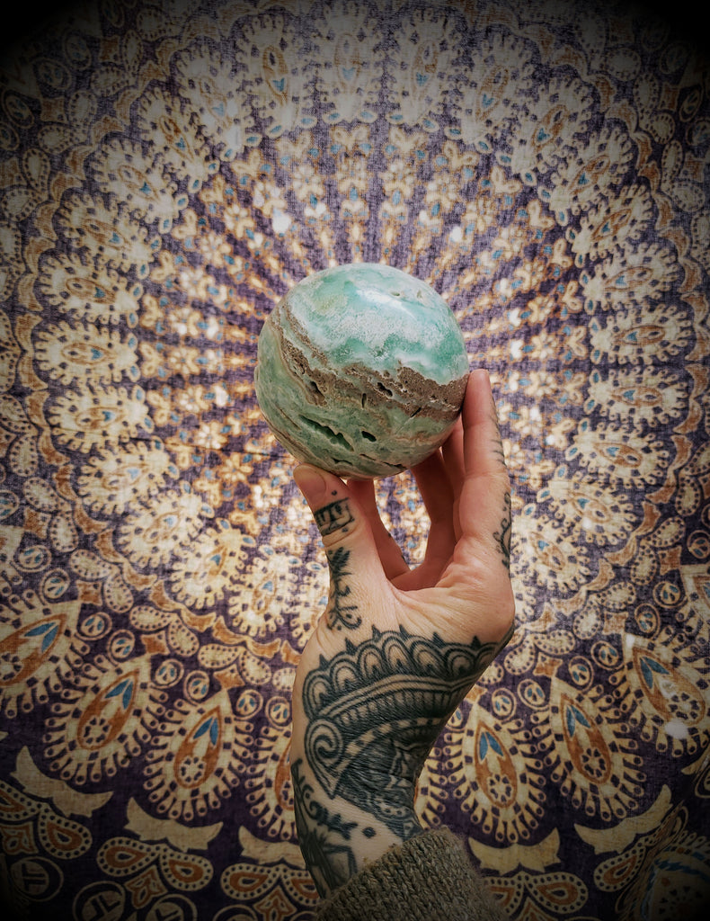Caribbean Calcite Crystal Sphere