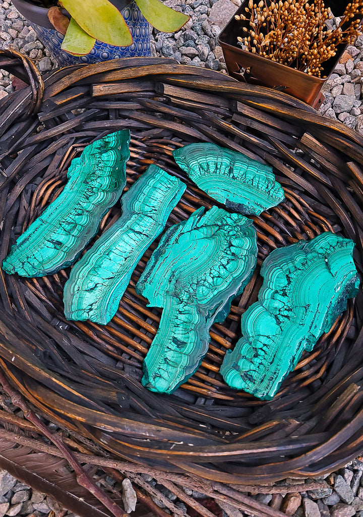Malachite Crystal Slabs
