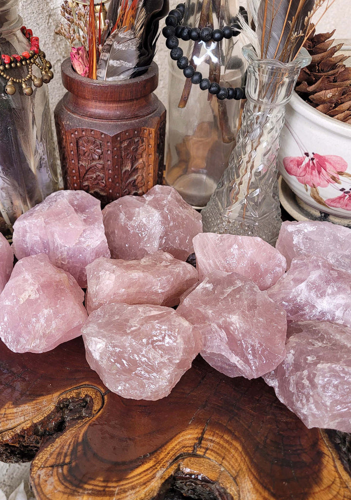 Rose Quartz Natural Crystal Chunks