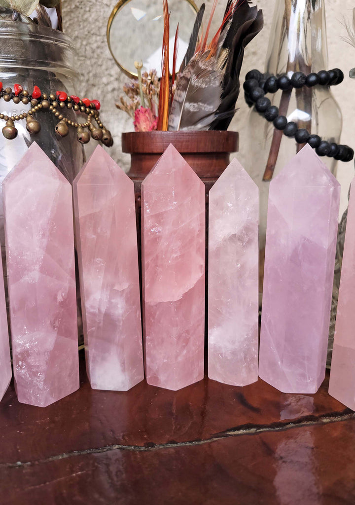 Rose Quartz Polished Crystal Towers