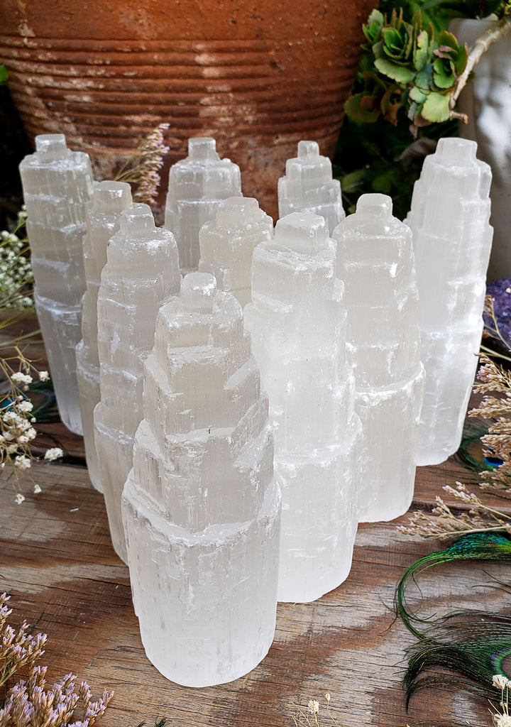 Selenite Rough Natural Towers