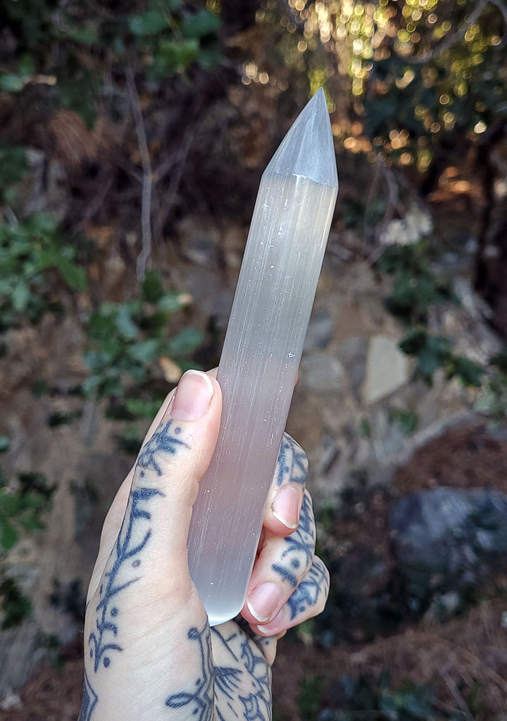 Selenite Crystal Wand
