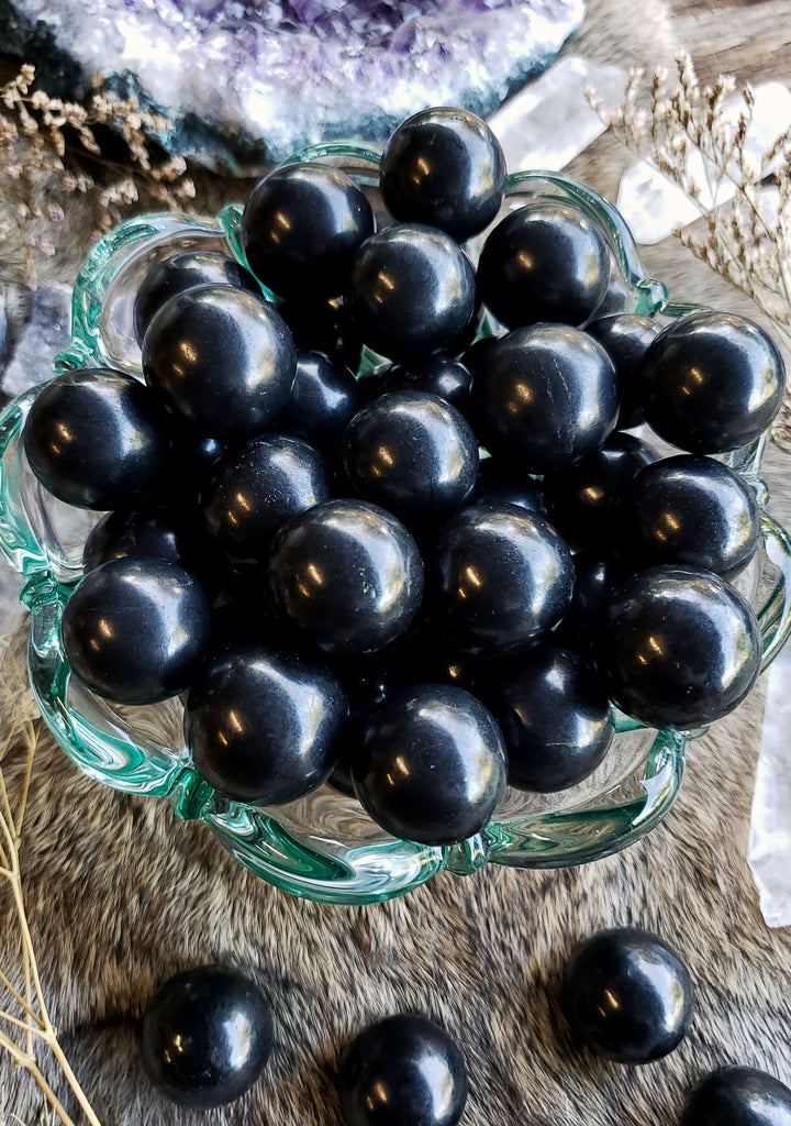 Shungite Crystal Spheres