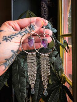 Gala Crystal Hoop Earrings