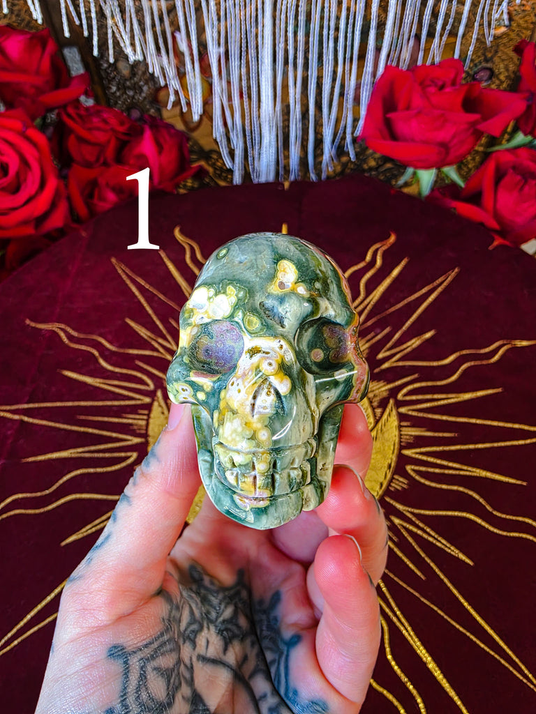 Ocean Jasper Crystal Skulls