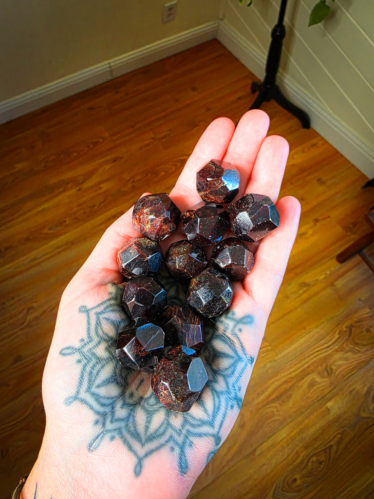 Polished Garnet Crystal Dodecahedrons