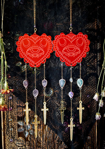 Heart Release Eye Drop Suncatchers
