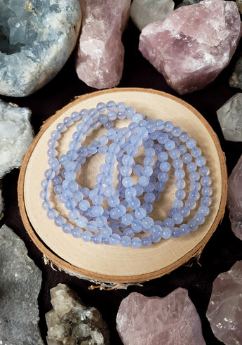 Blue Chalcedony Crystal Bracelet