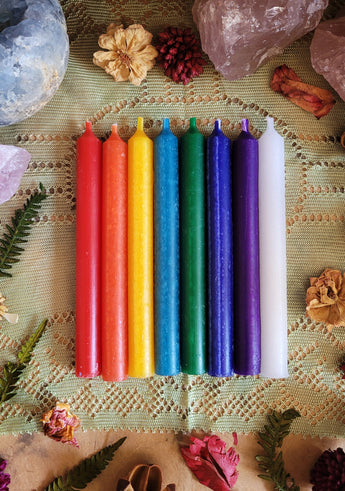 Chakra Rainbow Candle Set of 20