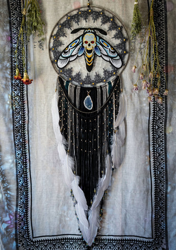 Midnight Moon Moth Mandala Dreamer