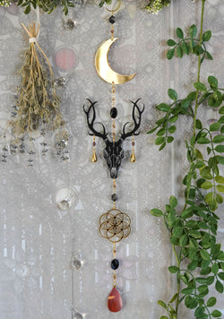 Deer Skull Totem Suncatcher