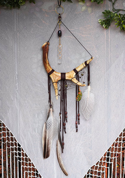 Horned Dream Antler Spirit Totem