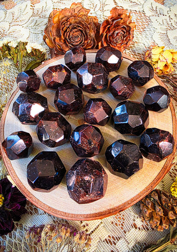 Polished Garnet Crystal Dodecahedrons