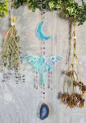 Iridescent Luna Moth Suncatcher
