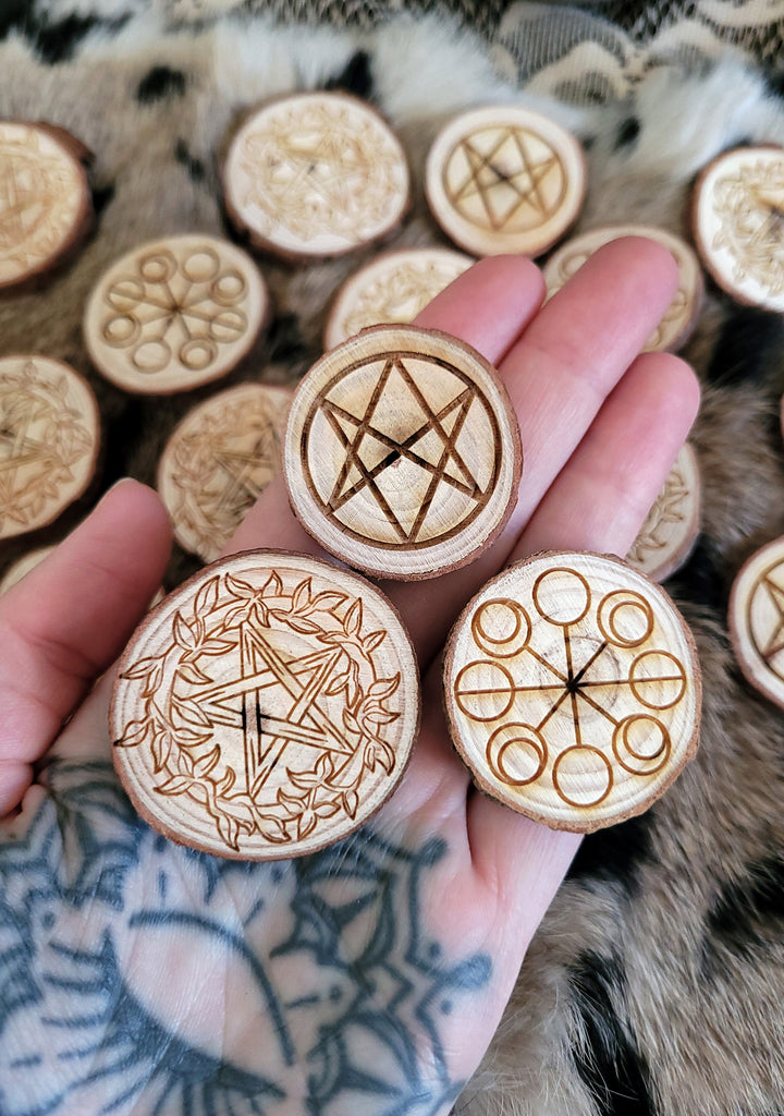 Natural Wood Relic Magnet Set