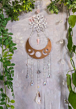 Luna Love Rose Gold Suncatcher