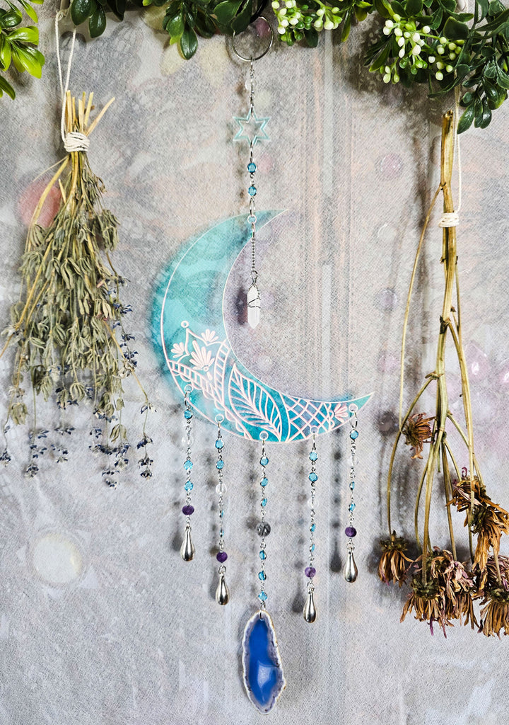 Iridescent Moon Magic Suncatcher