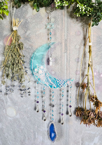 Iridescent Moon Magic Suncatcher
