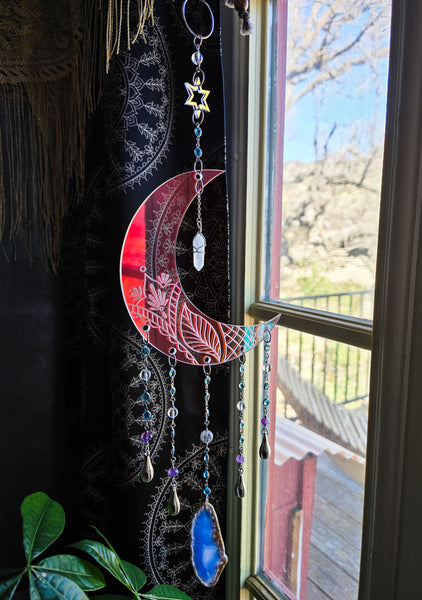 Iridescent Moon Magic Suncatcher