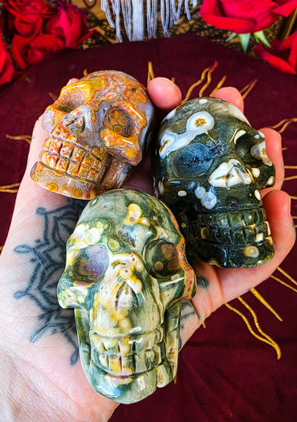 Ocean Jasper Crystal Skulls