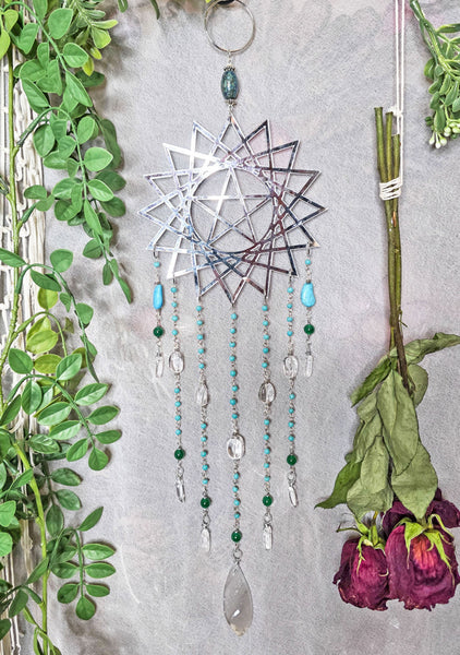 Geometric Pentacle Star Suncatcher
