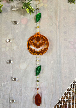 Hallows Eve Jack-O-Lantern Suncatcher