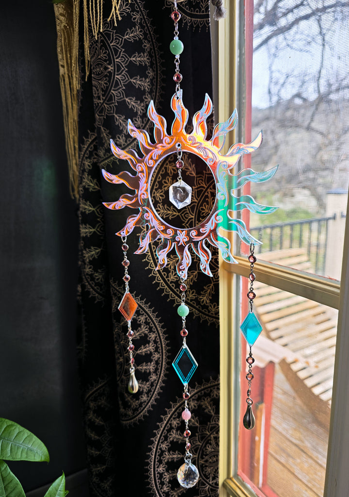 Iridescent Sun Rays Suncatcher